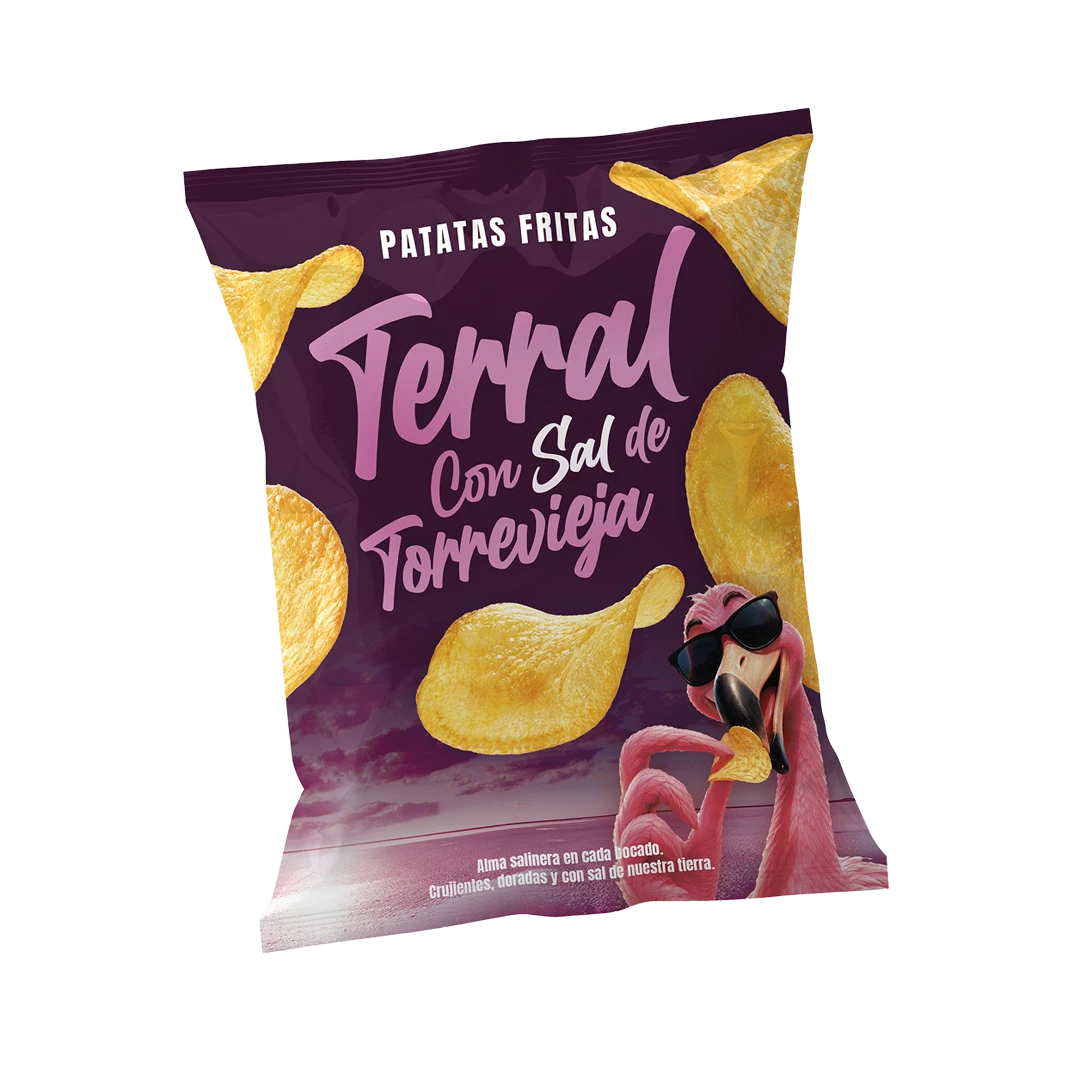 PATATAS FRITAS TERRAL MOCKUP BOLSA 40GR